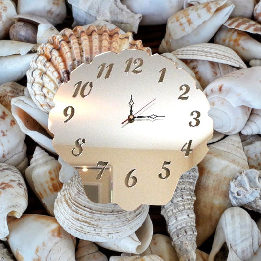 Shell Shaped Clocks - Many Colour Choices