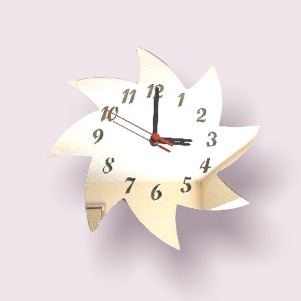 Spiral Star Shaped Clocks - Many Colour Choices