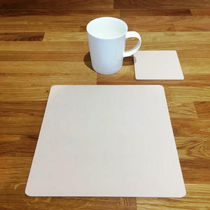 Square Placemat and Coaster Set - Latte