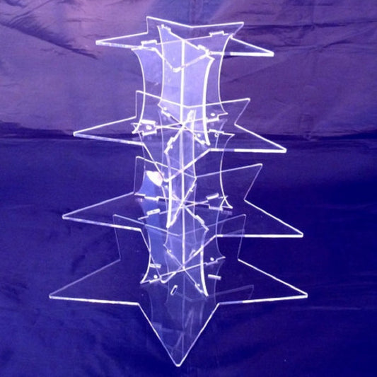 Four Tier Star Shaped Cake Stand