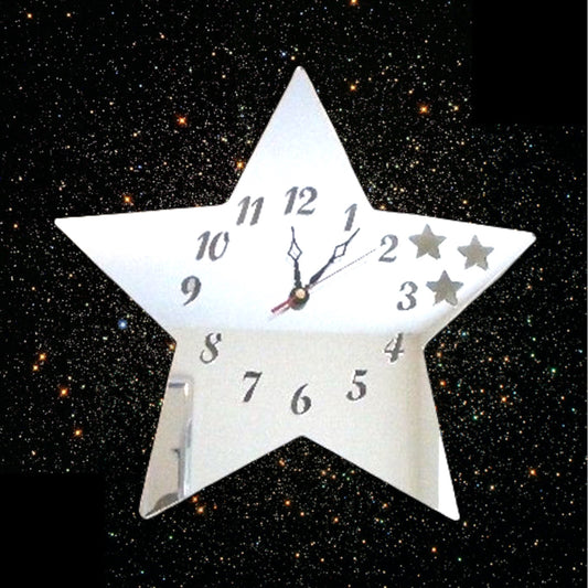 Stars out of Star Shaped Clocks - Many Colour Choices