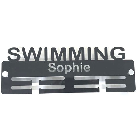 Personalised "Swimming" Medal Hanger