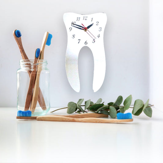 Tooth Shaped Clocks - Many Colour Choices