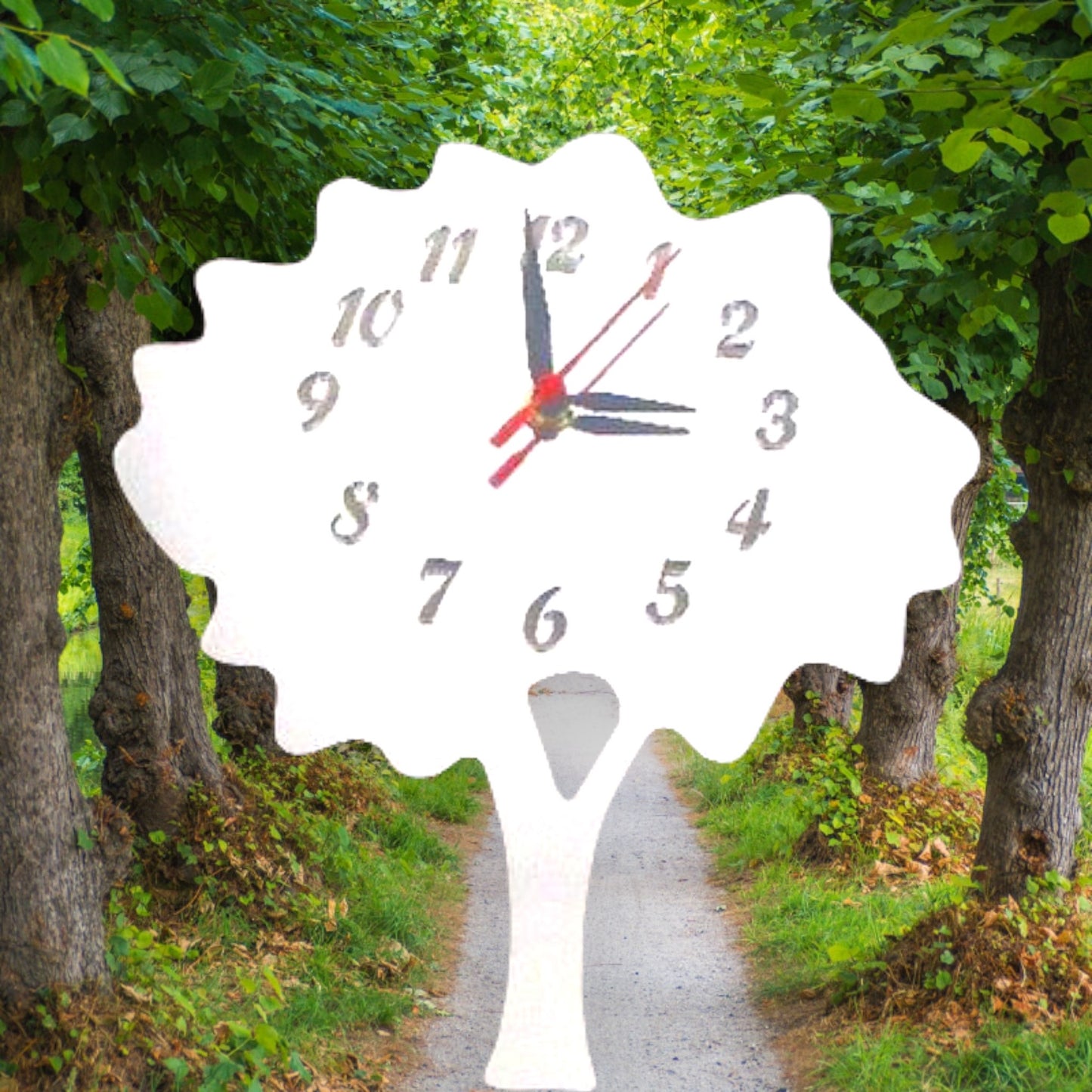 Tree Shaped Clocks - Many Colour Choices