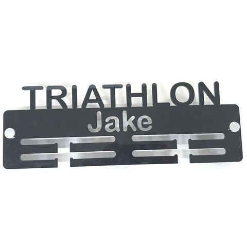 Personalised "Triathlon" Medal Hanger
