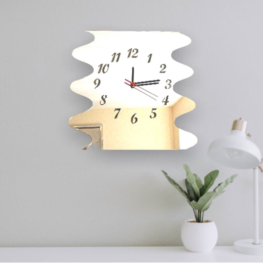 Wavy Shaped Clocks - Many Colour Choices