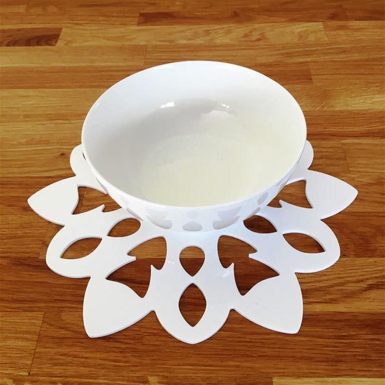 Snowflake Shaped Placemat Set - White