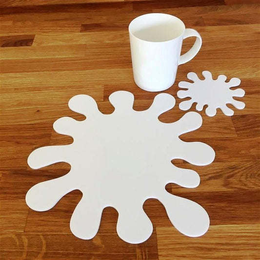 Splash Placemat and Coaster Set - Clear