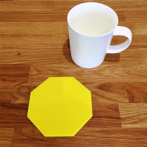 Octagonal Coaster Set - Yellow