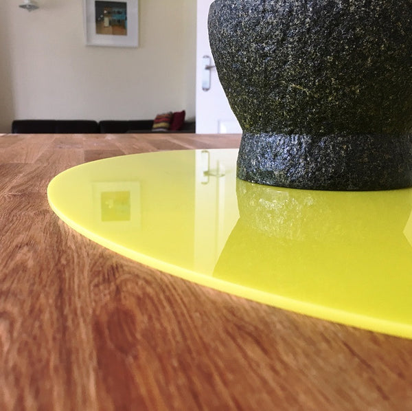 Oval Worktop Saver - Yellow