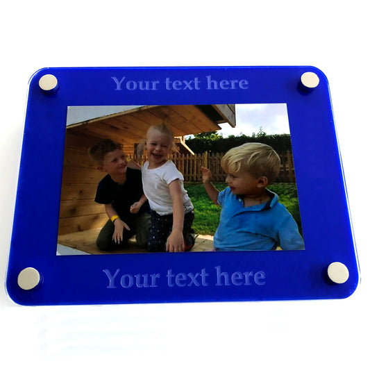 Wall Mounted Acrylic Frame for 10" x 8" Photograph Solid